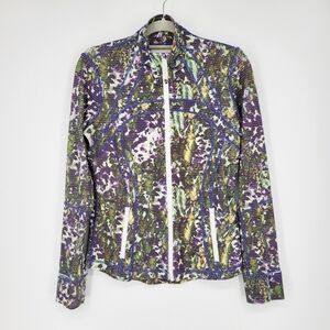 Lululemon Define Jacket Zip Up Athletic Floral Sport Print Long Sleeve Pocket 10